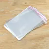 100pcs lot Cellophane Bags Transparent Self Adhesive Sealing Bags Flat OPP Plastic Pouches for Candies Cookies