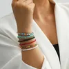 Странные пряди модные простые ручные ручные пляжные браслеты из бусинки ручной работы богемный браслет для женщин многоцветный ювелирный подарок Kent22