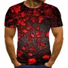 Mens Graphic T Shirt Fashion 3 Digital Tees Boys Casual Geometric Print Visual Hypnosis Irregular Pattern Tops Eur Plus Size XXS-5XL