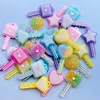 20 pz Nuovo Fondo Misto chiave di simulazione testa di Blocco Resina Flatback Kawaii Cabochon FAI DA TE Appendere ornamenti con fori F71 210607