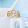 Cooltime Classic Roman Numerals Rostfritt stål Par Ringar Rose Gold Color Ring För Kvinnor Mäns Mode Smycken Anniversary Gift