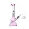 10 pouces rose en verre bang arbre arbre percolateur bongs piles à eau joint éléphant joint 14 mm avec grand bol en verre tuyau de brûleur d'huile dhl