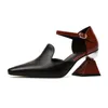 Отсуть обувь Coolcept Women Pumps Real Ctheange Good Caffenge Retro Fashion Buckle Special Heels Размер обуви 33-40