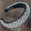 Przesadowany barokowy hairband bohemian wyściełany kryształowy kwiat korony luksusowe kolorowe opaski rhinestone dla kobiet wesele x0625