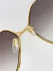 نظارة شمسية جديدة تصميم الأزياء 0818 إطار سداسي المعادن بسيطة وشائعة في الهواء الطلق UV400 نظارات واقية أعلى جودة 254D