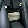 Auto Car Armrest Box Storage Bag PU Leather Seat Organizer Handbag Tissue Holder Stowing Tidying Central Pouch Net Upgraded