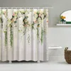 YOMDID Polyester Fiber Bath Curtain 3d Printed Shower with 12 Hooks for Home room Decor Screen Cortina de ducha 211023