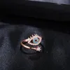 2021 Lucky Turkish Blue Evil Eye Ring Открыть Регулируемый палец Обручальные кольца для Женщин Модные Ювелирные Изделия Оптом