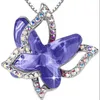 Female Jewelry Wholale Alloy Colorful 12 Colors Butterfly Necklace