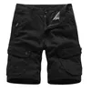 Navy Mens Cargo Shorts Brand Army Military Tactical Men Cotton Loose Work Casual Short Pants Drop 210629