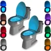 Smart Pir Motion Sensor Toilettensitz Nacht Nachtlichter 816 Farben wasserdichte Hintergrundbeleuchtung für Toilettenschüssel LED Luminaria Lampe WC Light4060971