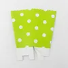 Envoltório de presente 24 pçs / lote Fashion Papel Verde Party Decoração Caixa de pipoca para aniversário e bebê