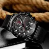 CRRJUメンズクロノグラフアナログクォーツ時計日付、発光の手、防水腕時計の男性スポーツ時計210517