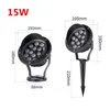 Lampy trawnikowe RGB Tree Light Lights Garden Lighting Oświetlenie Świąteczne Dekoracje Świąteczne Patio Krajobraz 15 W 18W 12V 220V