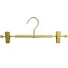 Zwart Rose Gold Metalen Broek Rok Slack Hangers met Clips Hanger Rack Kleding Winkel Winkel Garderobe Organizer A217292