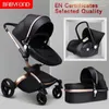 BabyFond Baby Brollerが生まれたBabyFond Baby Breller 1ファッションキャリッジヨーロッパの乳母車の贈り物を送る