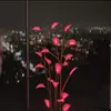 Plante d'intérieur magique LED, couleur verte lumineuse, décoration en plastique pour la maison, belles couronnes de fleurs décoratives à chute rapide