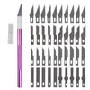 2021 HW366 Nonslip Metal Scalpel Knife Tools Kit Cutter Engraving Craft Knive 40PCS Blades PCB DIY Repair Hand To3081032