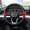 Coprivolante in pelle cucito a mano personalizzato fai da te per Audi A4L A6L Q5L A3 Q3 Q7 A8 A7 Q2L A5 copriruota auto accessori