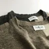 Dun Knit Contrast Kleur Kinder T-shirt Zomer Korte Mouw voor Jongens en Meisjes Mode Kleding 210515