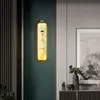 Modern New Chinese Style Wall Lamps Living Room Background All Copper Light Mirror Front Lights Led Walls Lamp Square Bathroom