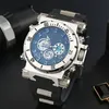 Classic luxury mens electronic watch multifunction waterproof wristwatch dual movement time calendar sports watches306d
