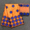 Tessuto per abbigliamento color pesca Bazin Riche Brode Tessuti africani di alta qualità 2022 Getzner ricamato per abito