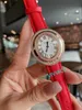 38mm Hochwertige Quarzuhr Luxus Damen Edelstahl Römische Zahlenuhr Dame geometrisch ovale Uhren Echtes Leder