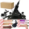 AKKAJJ sex machines Pistolet de pompage de masturbation féminine automatique 3XLR pour adultes avec gros accessoires de gode