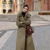 Женские тренчи, женские утепленные ветровки HStar Parker, зимняя куртка, пальто, женская корейская верхняя одежда с хлопковой подкладкой, длинная свободная шерсть