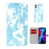 Cloud Fog Watercolor Painting pu Leather Wallet phone Cases For Iphone 13 12 Mini 11 Pro Max X XR XS 7 8 plus Colorful Paint Fashion Credit Card slot Flip Cover Cash Pouch