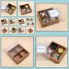 Packing Boxes & Office School Business Industrial 100Pcs Translucent Scrub Package With French Words Cake Box, Chocolate, Moon Muffin Biscui