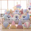 Nordic lovely cartoon girl heart rainbow pillow sofa cushion crib children's room decoration sofa cushion decoration 210716