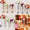 Candle Holders European Stand Column Candlestick Event Road Lead Flower Vase Rack Table Wedding Centerpieces Party Dinner Decor