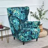 Couverture de chaise d'aile de plante tropicale élastique spandex relax fauteuil s nordique amovible canapé housse de protection de meubles 211116