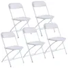 New Plastic Folding Chairs Wedding Party Event Chair Commercial White GYQ2960091