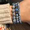 Natural Gem Stone Blue Kyanite Round Loose Spacer Beads For Jewelry Making Diy Healing Bracelet Necklace Earring 6/8/10MM