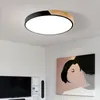 Plafonniers Lampe chinoise en bois Chambre de bébé Chambre d'enfant Multi Color Shades Lustre LED Flush