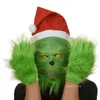 هالوين قناع الأخضر عيد الميلاد تنكر حزب أقنعة ازياء التبعي تأثيري headgear وجه مضحك أداء T2I52711