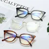 Sunglasses Classic Luxury Cat Eye Reading Glasses Ladies Fashion Computer Filter Blue Light Blocking Pink Leopard Frame Eyeglasses3464544