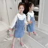 Kinderkleding blouse + jumpsuit meisjes outfits casual trainingspak voor meisje lente herfst kinder trainingspakken 6 8 10 12 14 210528