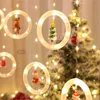 Светодиодные рождественские сказочные струны огни USB пульт дистанционного управления Гирлянда гирлянды занавес светодиодный год праздник дома украшение на открытом воздухе 211104