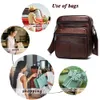 Heren lederen mode kleine crossbody messenger schouder handtassen