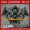 Sorty Strike OEM Kit de corpo para Suzuki GSXR 1000 CC GSXR-1000 01-02 Bodywork 62No.15 GSXR1000 K2 1000CC 2001 2002 2002 GSX-R1000 GSX R1000 00 01 02 Fairings de Molde de Injeção