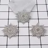 Broches, broches 2021 piste de cristal complet baroque étoile B mot broche manteau flocons de neige accessoires