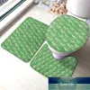 Bath Mats Watercolor Art Deco Leaves Bathroom Mat Sets 3 Piece Set Rugs Memory Foam Toilet Seat Cover Lid Factory price expert design Quality Latest Style Original