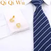 Classic Luxury Peltate Cufflinks Men's Jewelry French Shirt Sleeve Buttons Knight Design Cuff link High Quality Brand Men Cuffs