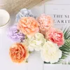 Blooming Peony Artificial Flowers Silk Peonies Flowers For Wedding Backdrop Flower Wall Birthday Cake Decorations Fake Flowers