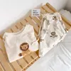 Pigiama da donna Abbigliamento da camera giapponese Abiti con stampa di cartoni animati con pantaloncini Abiti kawaii Estate 2 pezzi Set Pigiameria Pigiama 210809