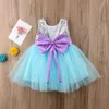 Newly Toddler Baby Girls Princess Sweet Formal Dress Sequined Lace Patchwork Knee-Length Tutu Dress 6M-5Y Q0716